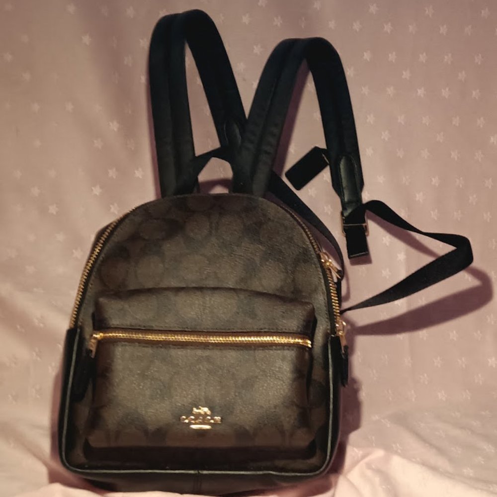 Mini Court Backpack In Signature Canvas